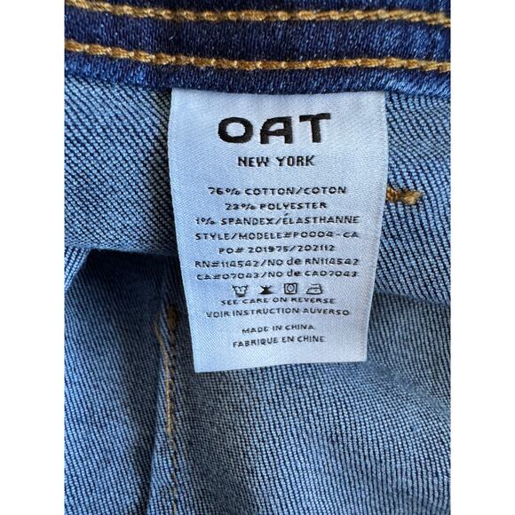 Oat NY Wide Leg Cropped Frayed EUC 10|30 High Waist - Picture 4 of 6